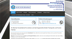 Desktop Screenshot of kurierdienst-manfred-bruns.net