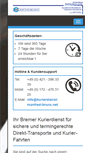 Mobile Screenshot of kurierdienst-manfred-bruns.net